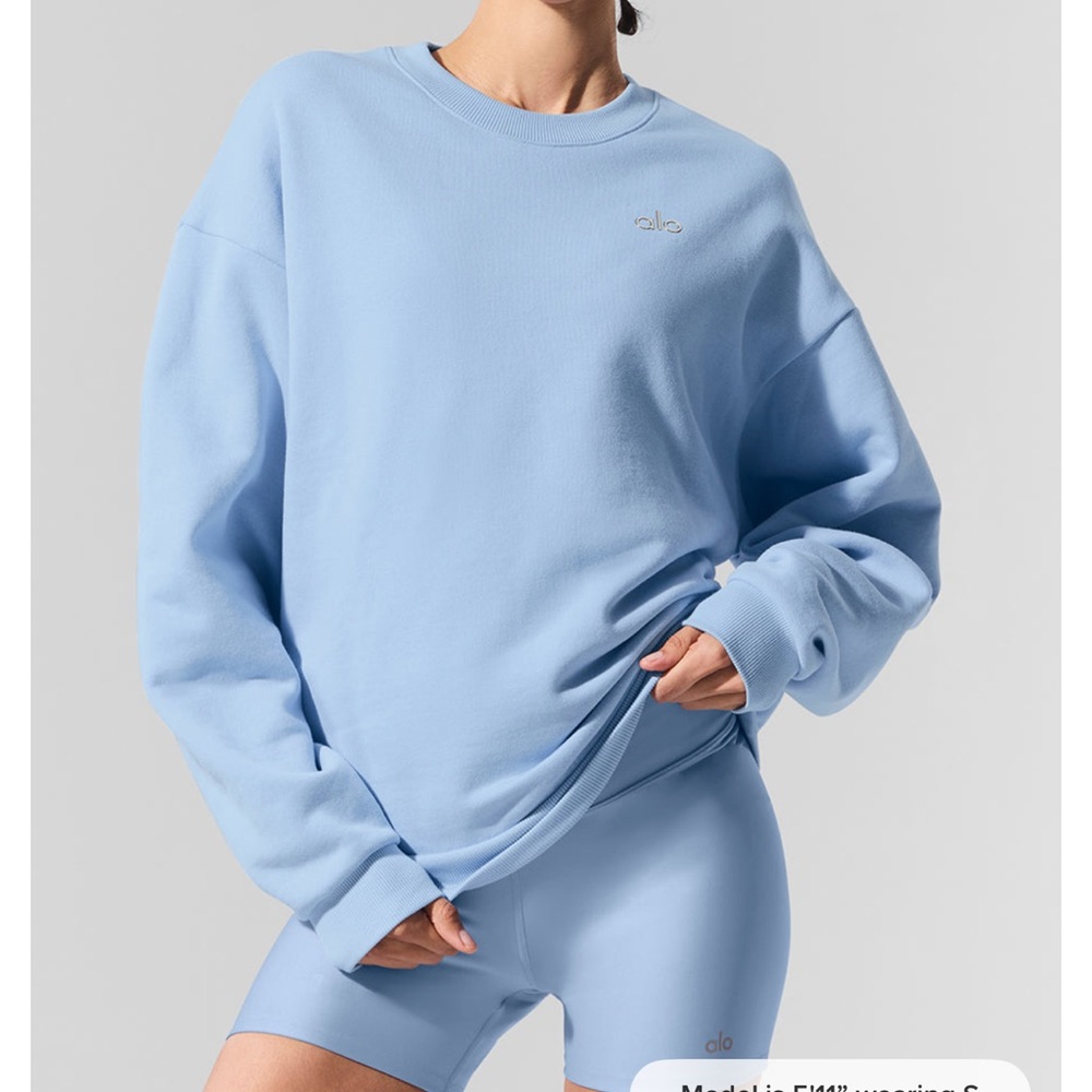 Alo Light Blue crewneck